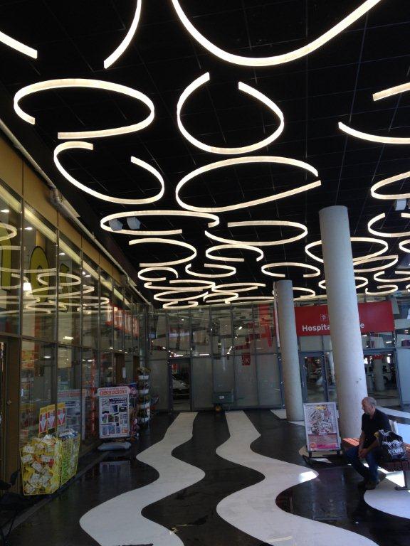 almere shopping centre acrylic lighting fixtures