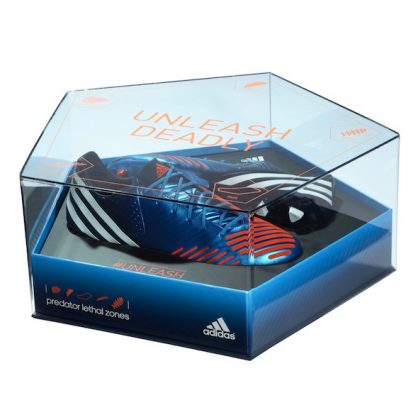 adidas preditor blue acrylic presentation case