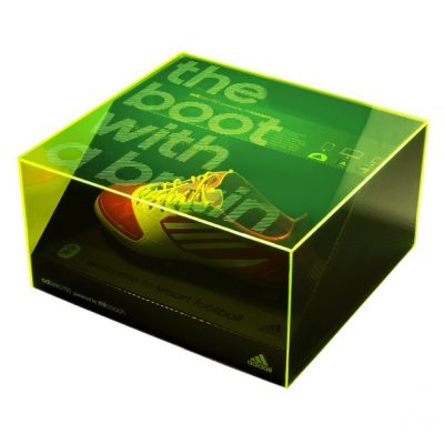 adidas micoach green acrylic presentation case