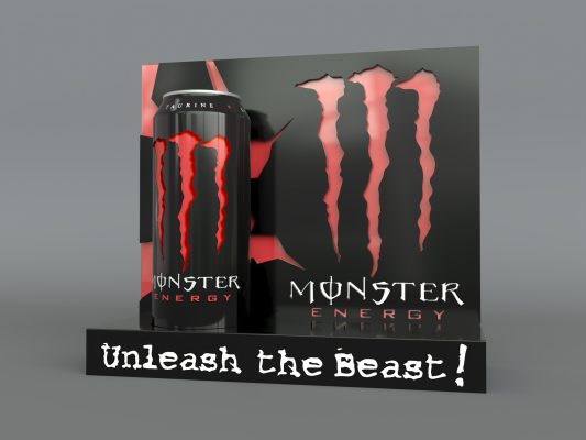 monster energy case study initial render red