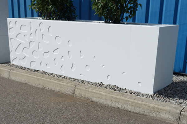 ino-plaz acrylic cut out planter car park