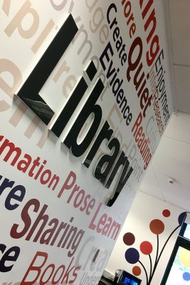 Neasden Library Acrylic Wall - Close