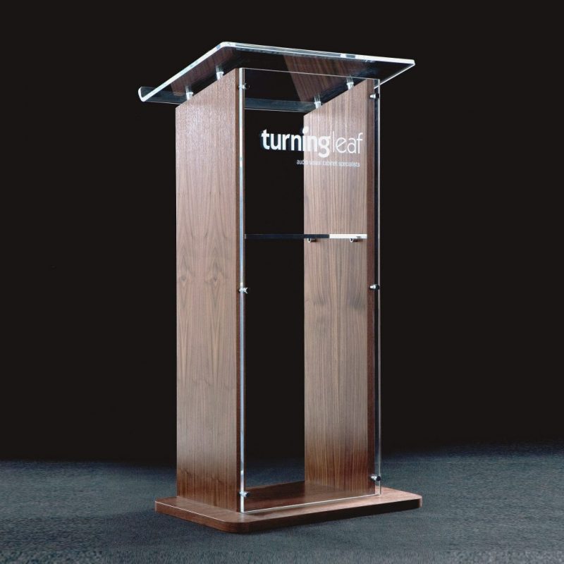 Wood and Acrylic Lectern - Tin Star
