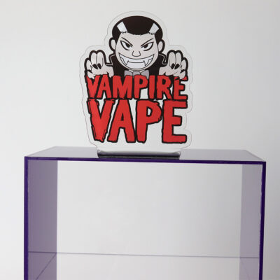 Acrylic Point of Sale_Vampire Vape Logo