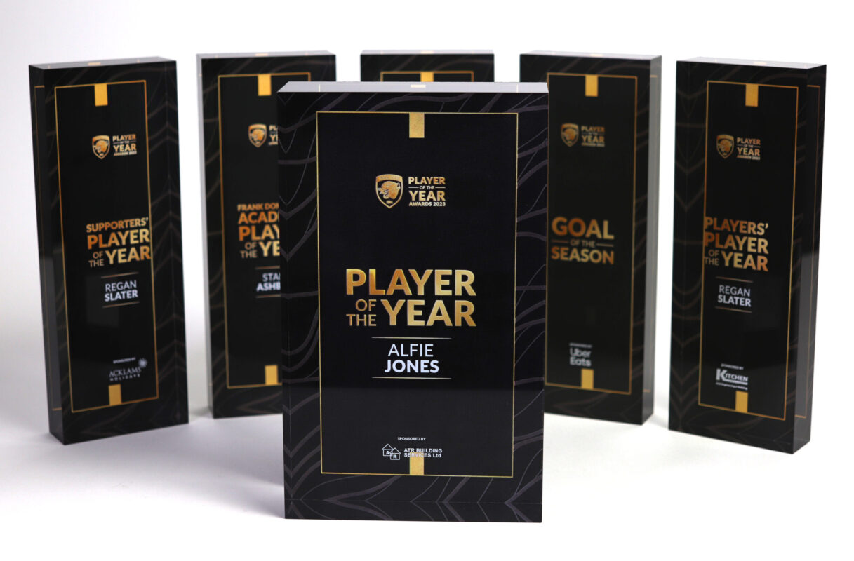 Acrylic Acrylic Awards - Hull City POTY 2023