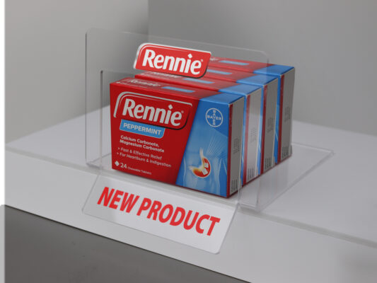 Rennie Acrylic On Shelf Display Unit